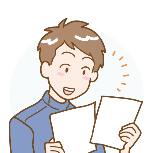 検査結果を確認する歯科医師